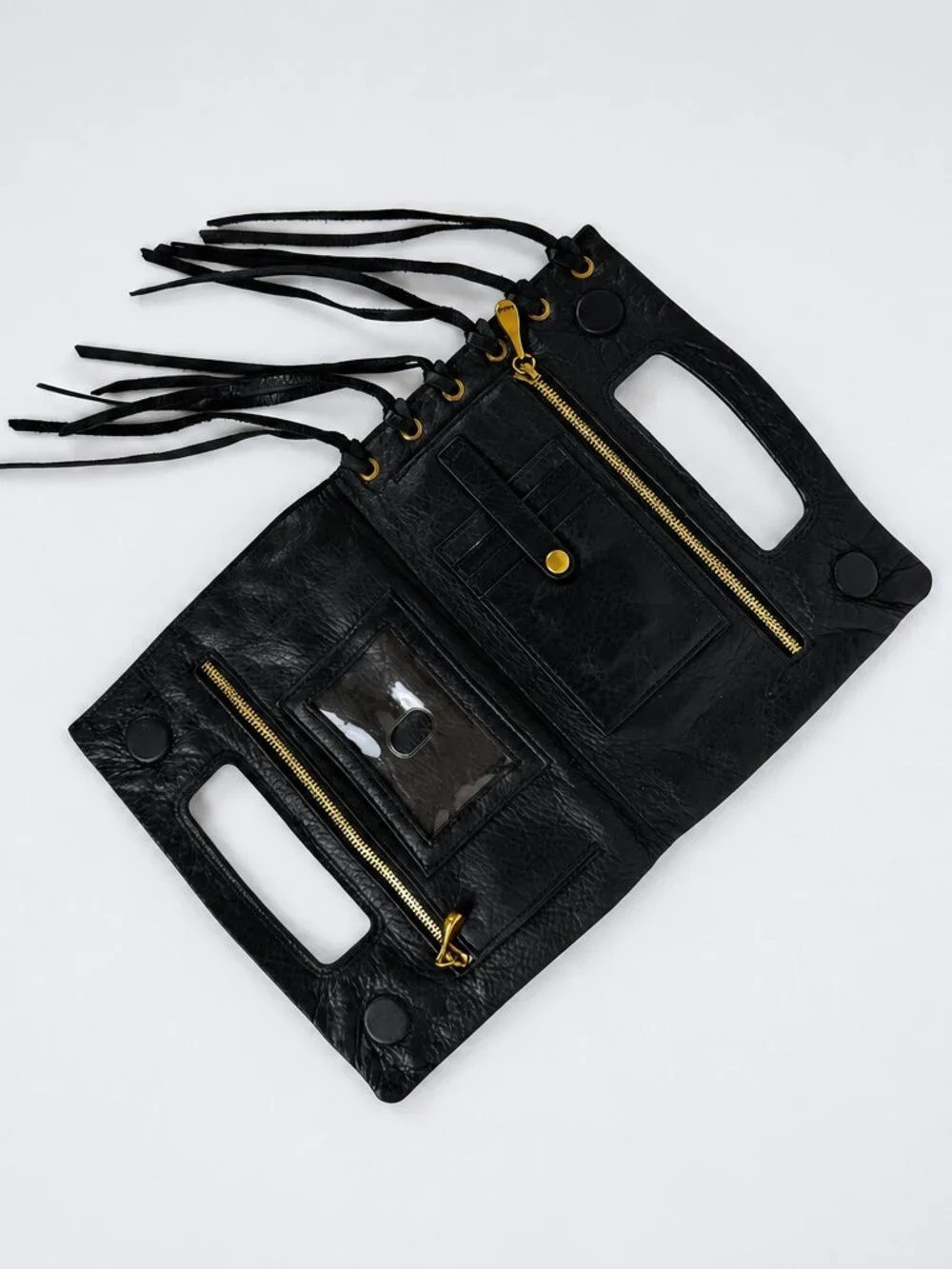 HOBO Black Leather Wallet Clutch NWT